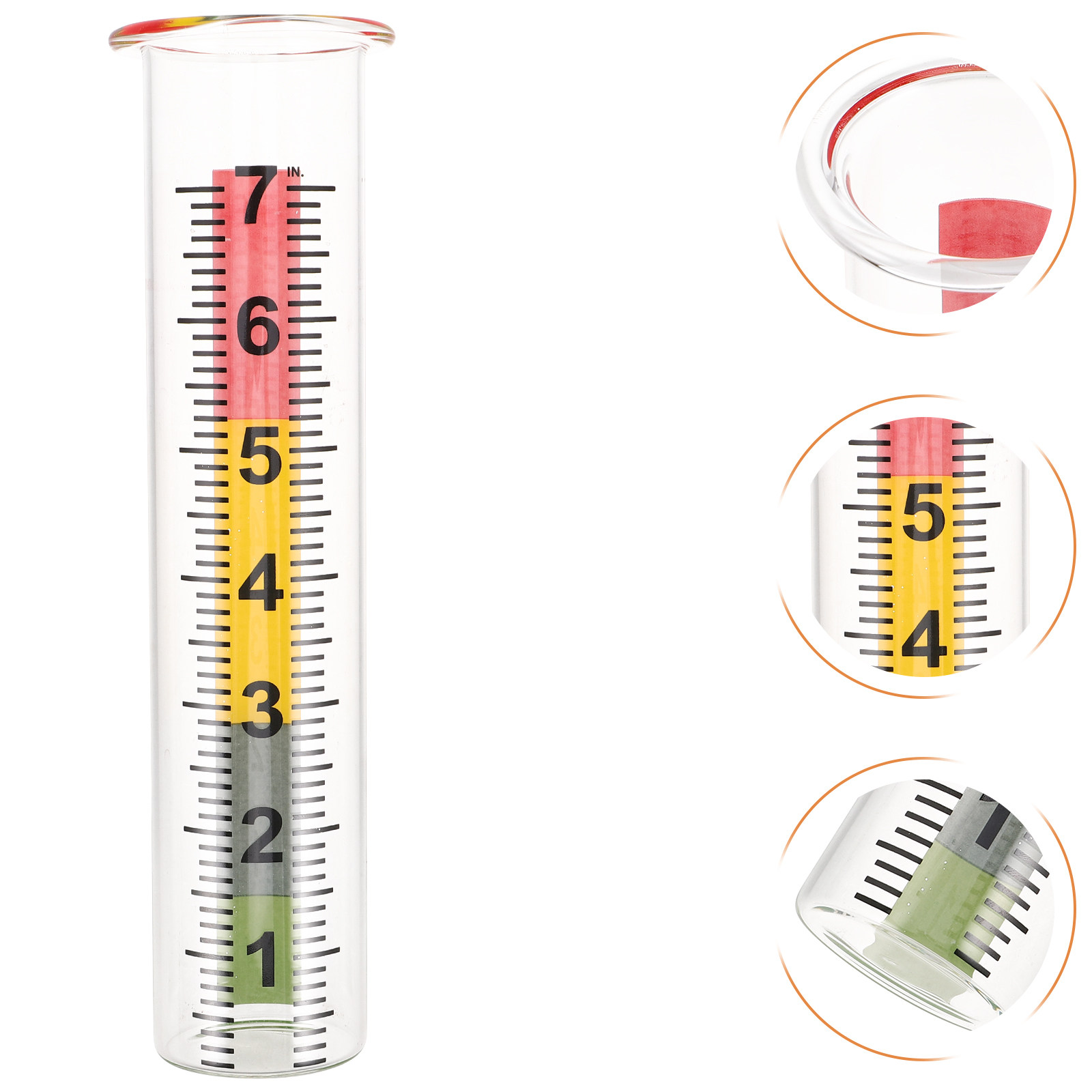 Gardening Yard Tools - 2Pcs Rain Gauge Glass Tube Accurate