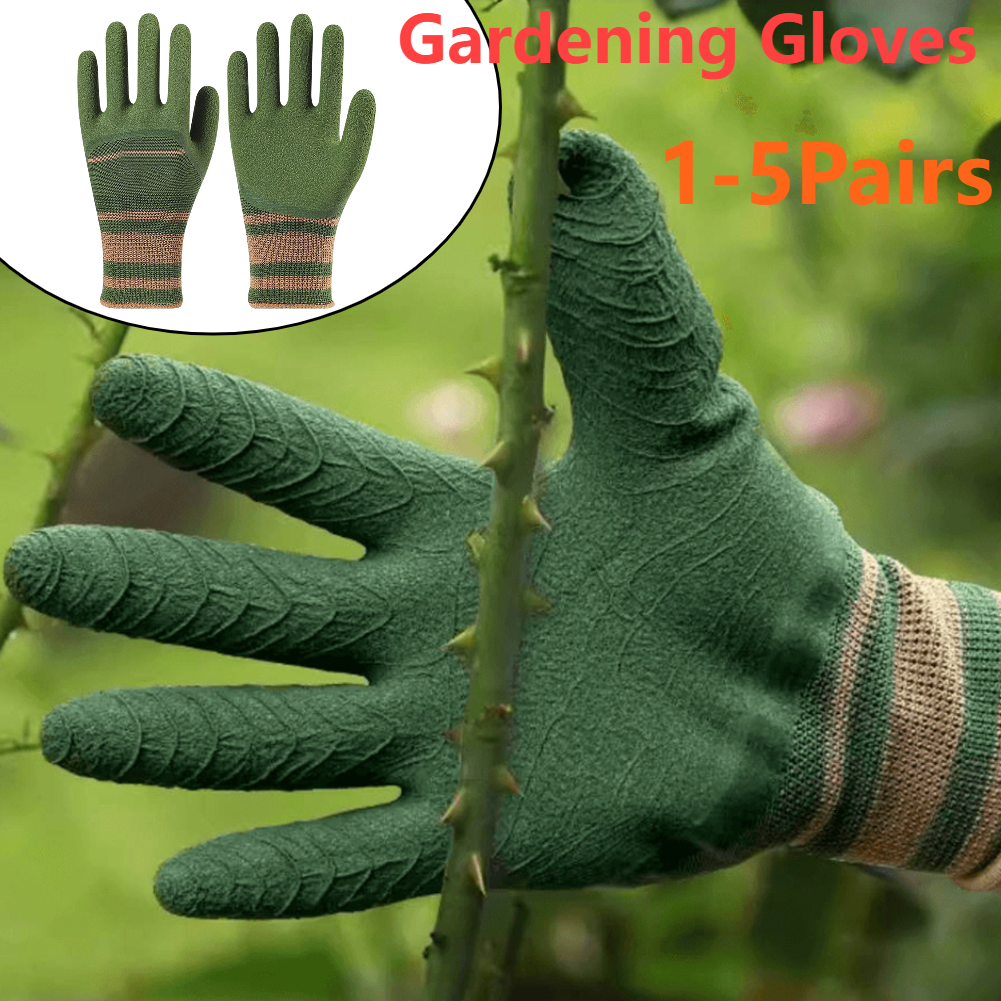 Garden Gloves Thorn Proof - 3-1 Pairs Durable Safety Gloves Anti-Slip