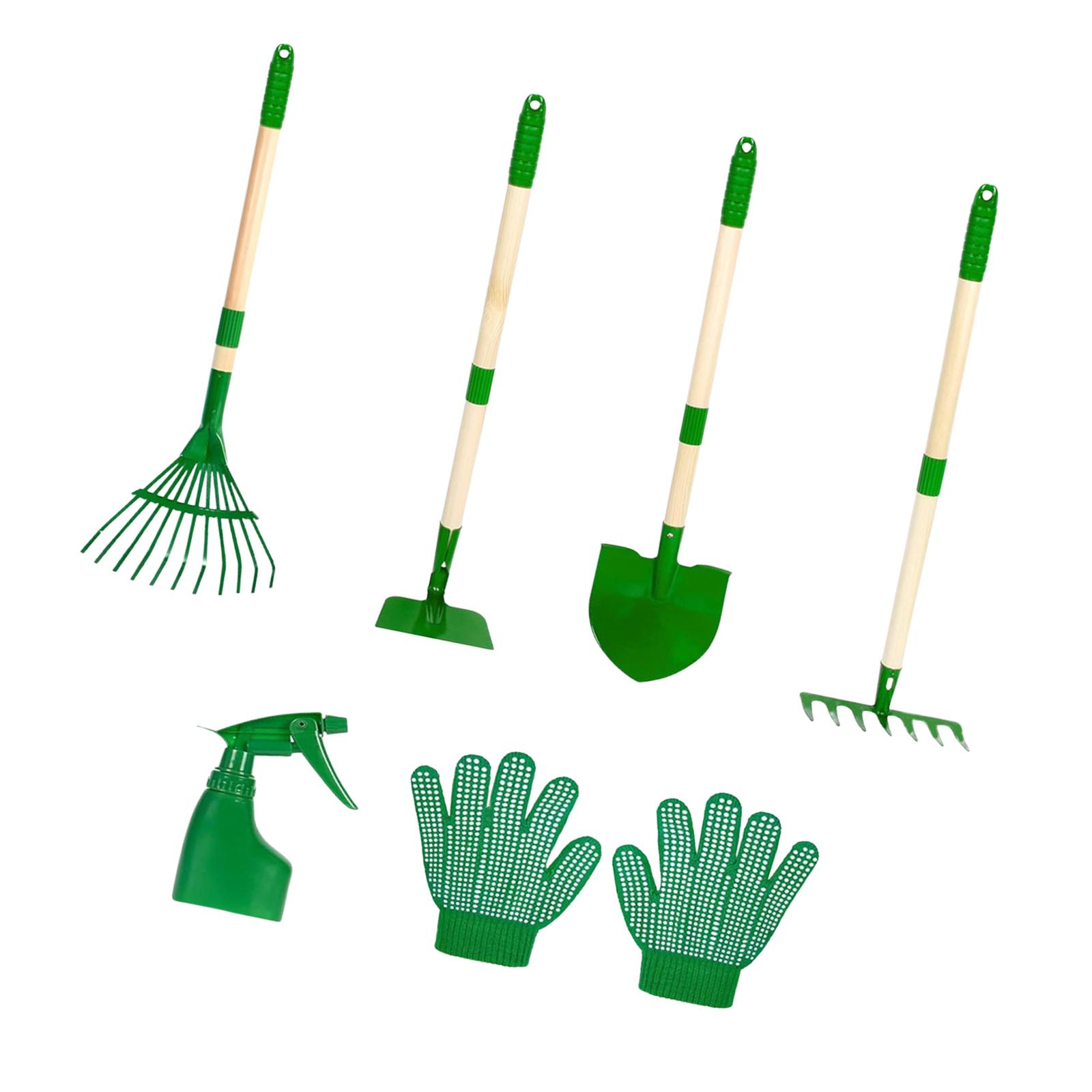 Gardening Tools Pink - 6x Kids Gardening Tools Set Outdoor