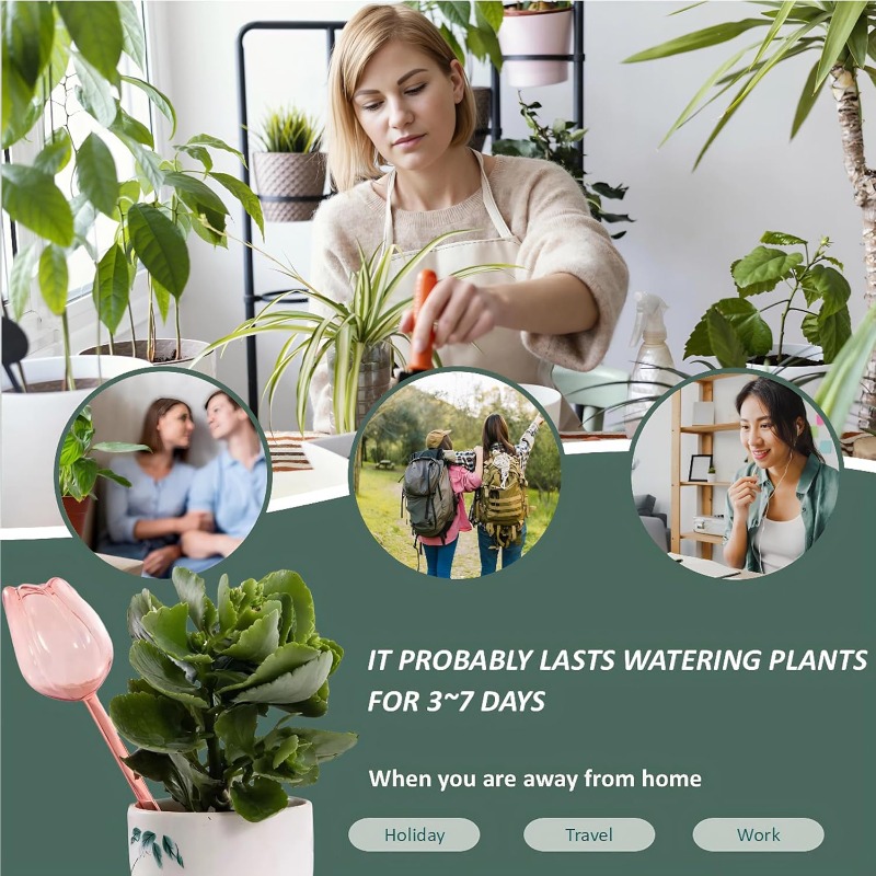 Pink Tulip Plant Watering Ball - Gardening Tools Pink recensione e prezzo