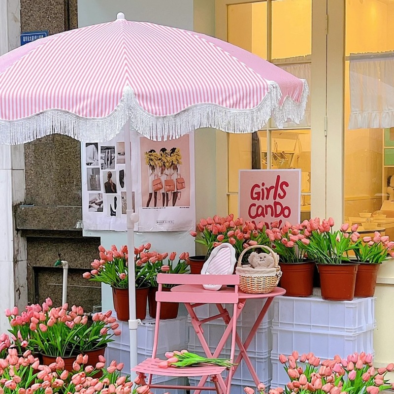 ZBN Pink Striped Garden Sun Um - Gardening Tools Pink recensione e prezzo