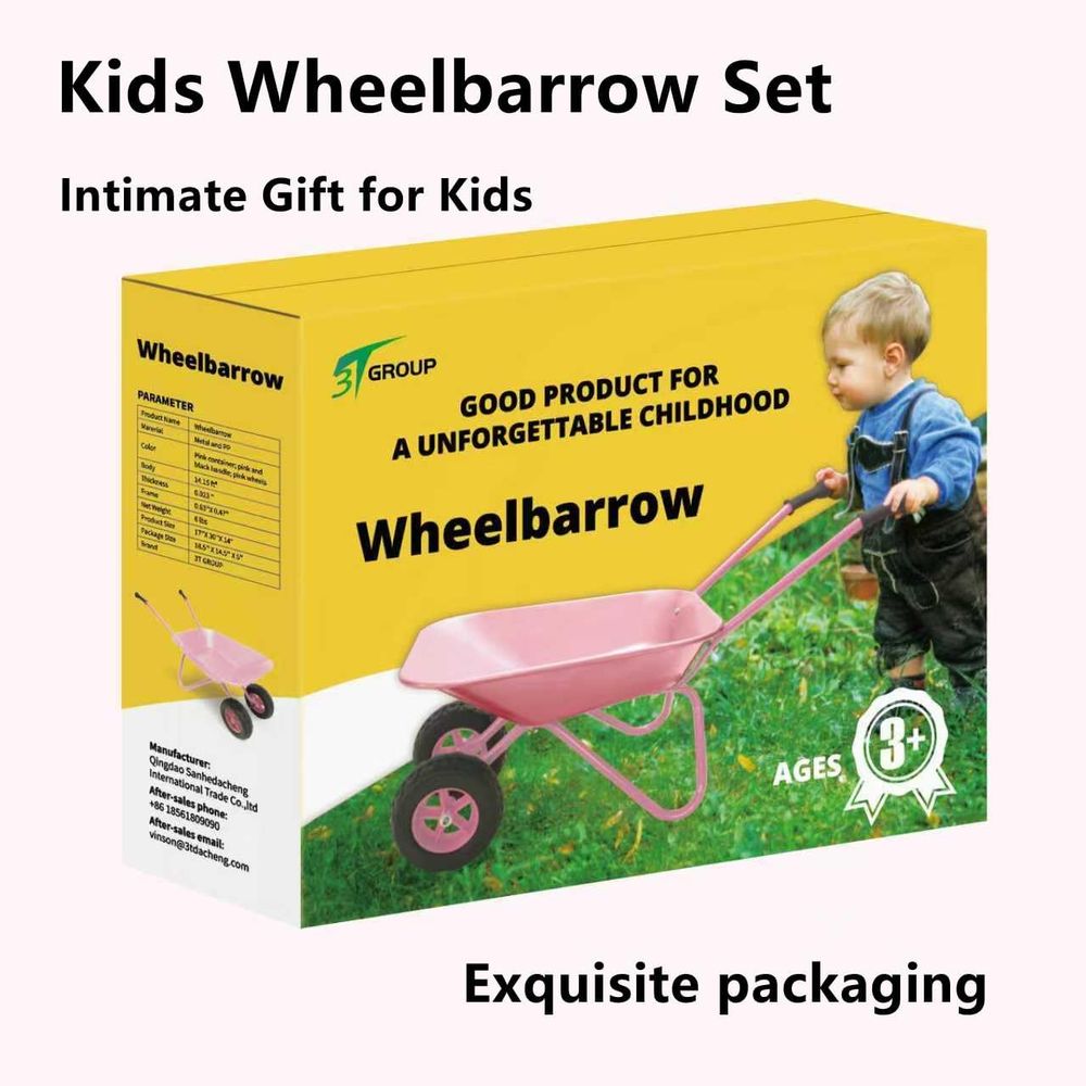Children's Pink Metal Wheelbar - Gardening Tools Pink recensione e prezzo