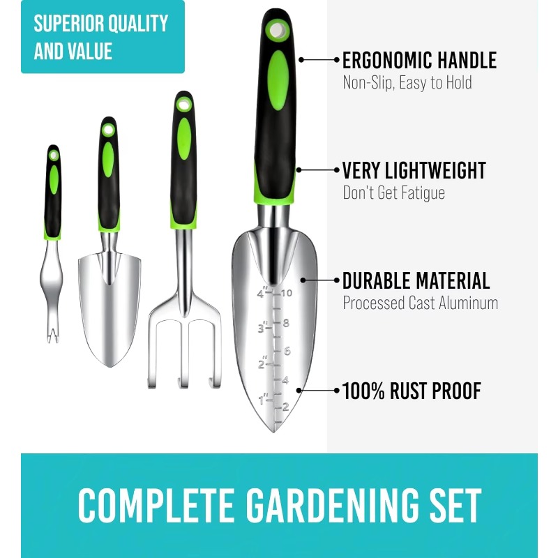 9 Pcs Ergonomic Garden Tool Se - Gardening Yard Tools recensione e prezzo