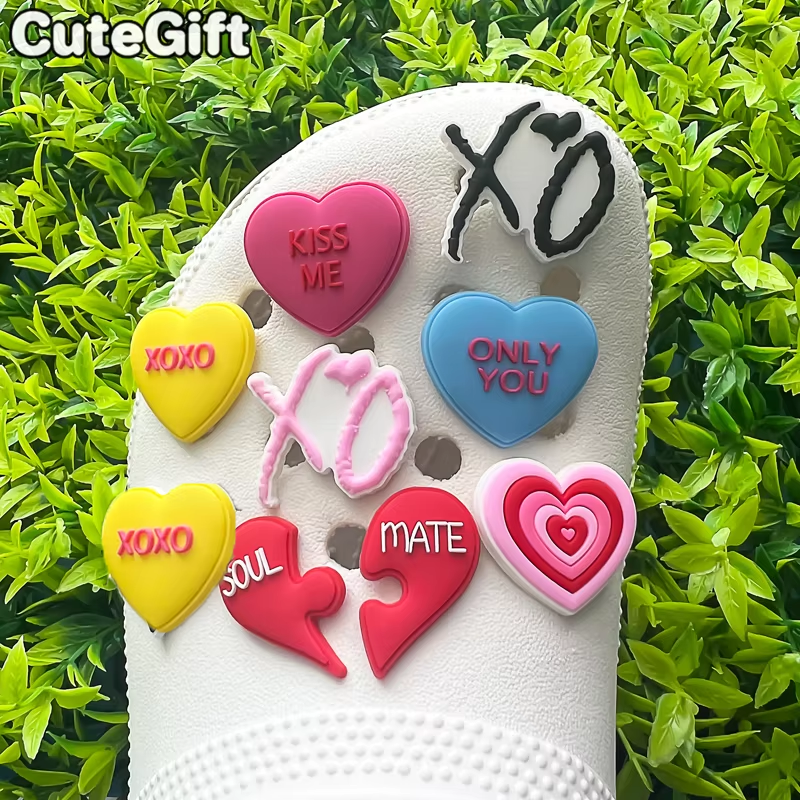 1pcs Heart Shoe Charms Rainbow - Gardening Tools Pink recensione e prezzo