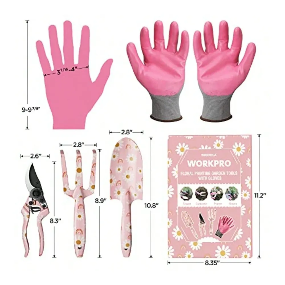 Aluminum Garden Tool Set 4PCS  - Gardening Tools Pink recensione e prezzo