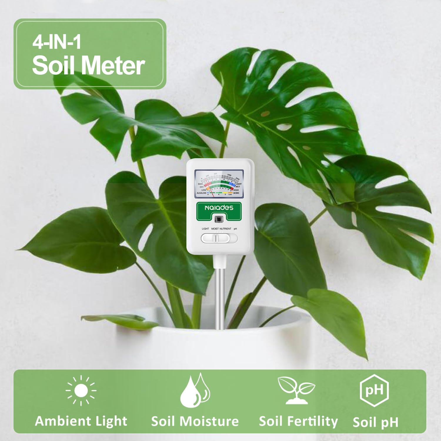 Soil Moisture Meter for Plants - Soil Ph Meter recensione e prezzo