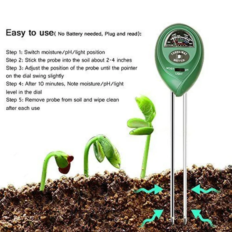 Garden PH Meter Sunlight 3in1  - Soil Ph Meter recensione e prezzo