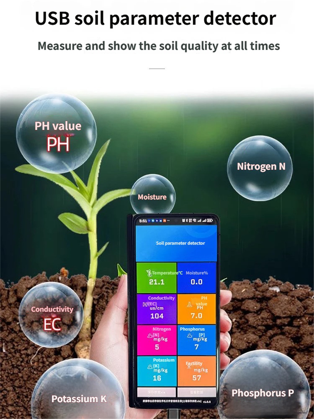 High Premium Soil Tester PH EC - Soil Ph Meter recensione e prezzo