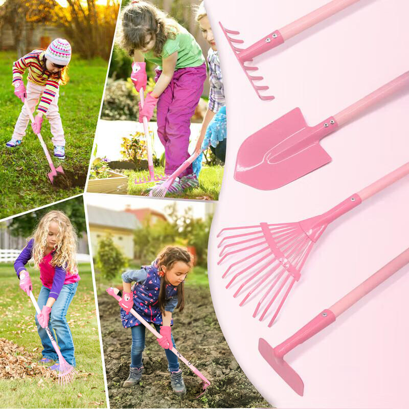 1/4pcs Mini Garden Tool Set To - Gardening Tools Pink recensione e prezzo