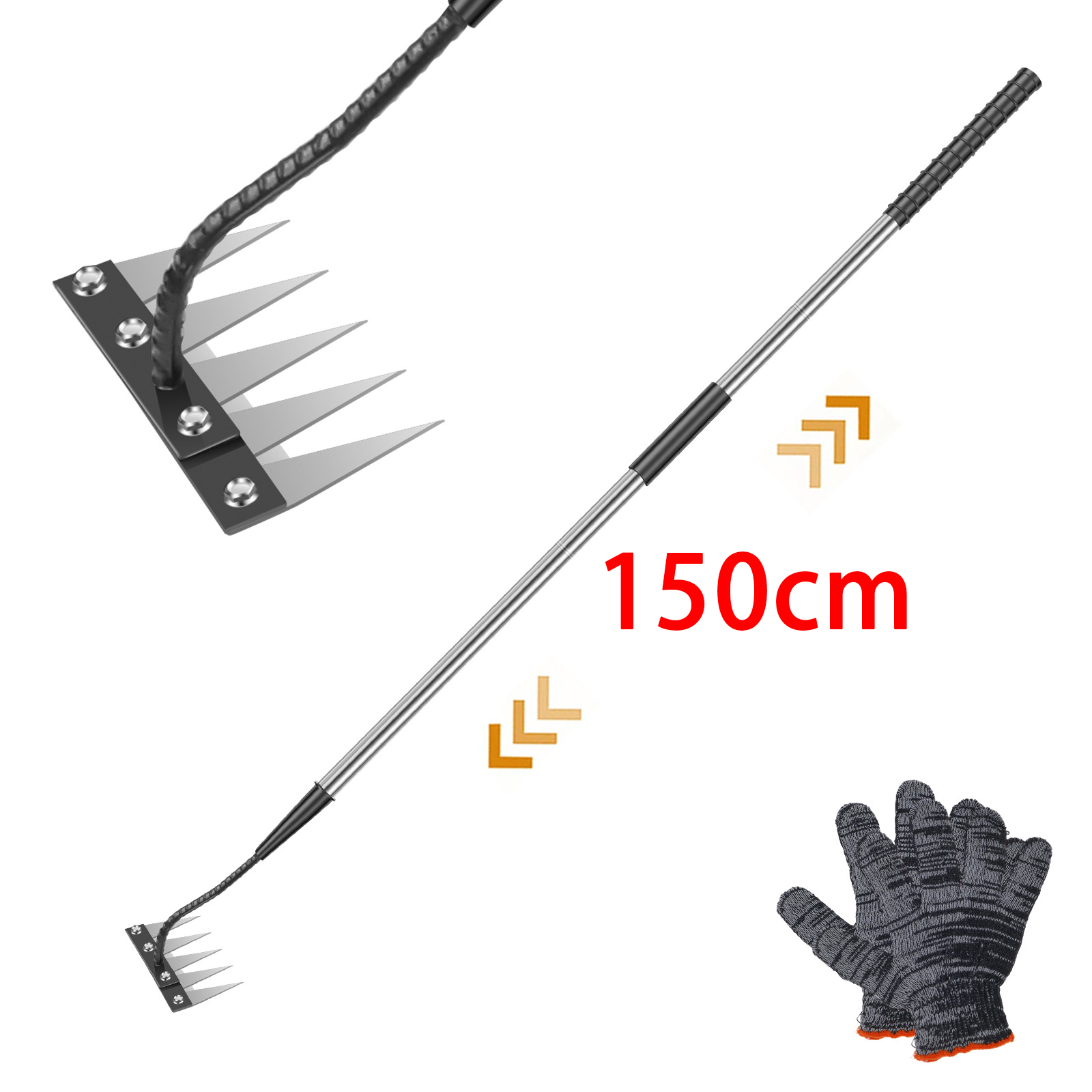 5 Teeth Stainless Steel Weedin - Gardening Tools Long recensione e prezzo