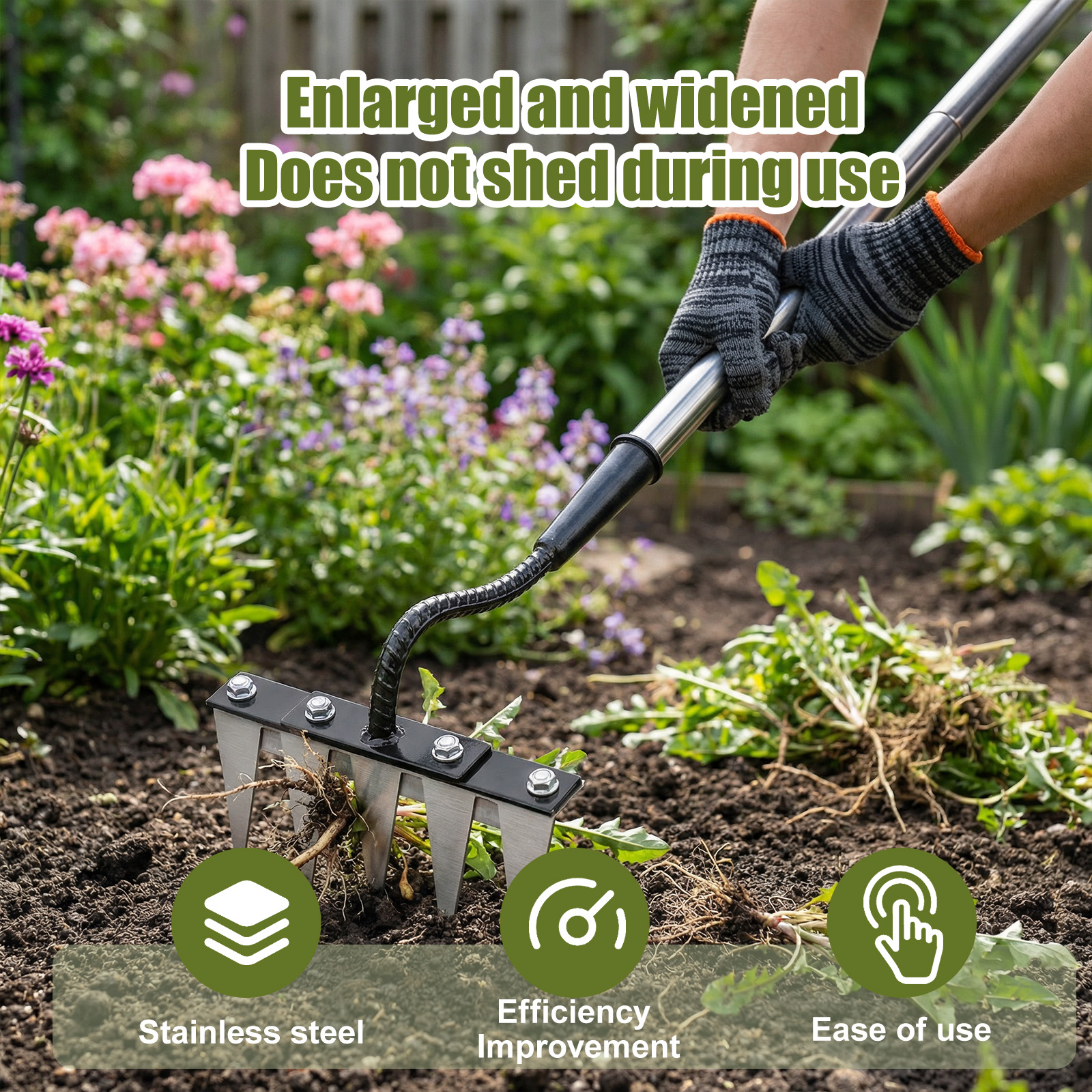 5 Teeth Stainless Steel Weedin - Gardening Tools Long recensione e prezzo