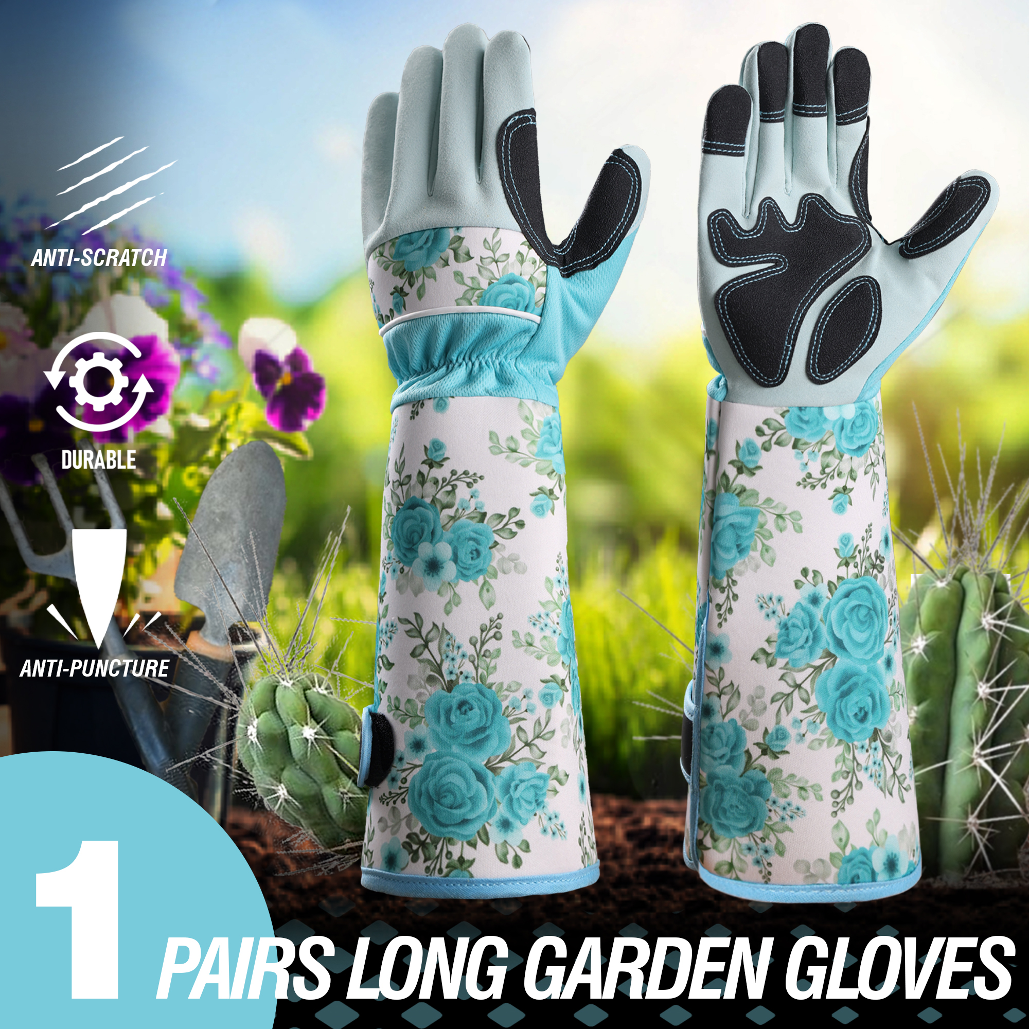 1 Pair Long Gardening Gloves T - Garden Gloves Thorn Proof recensione e prezzo