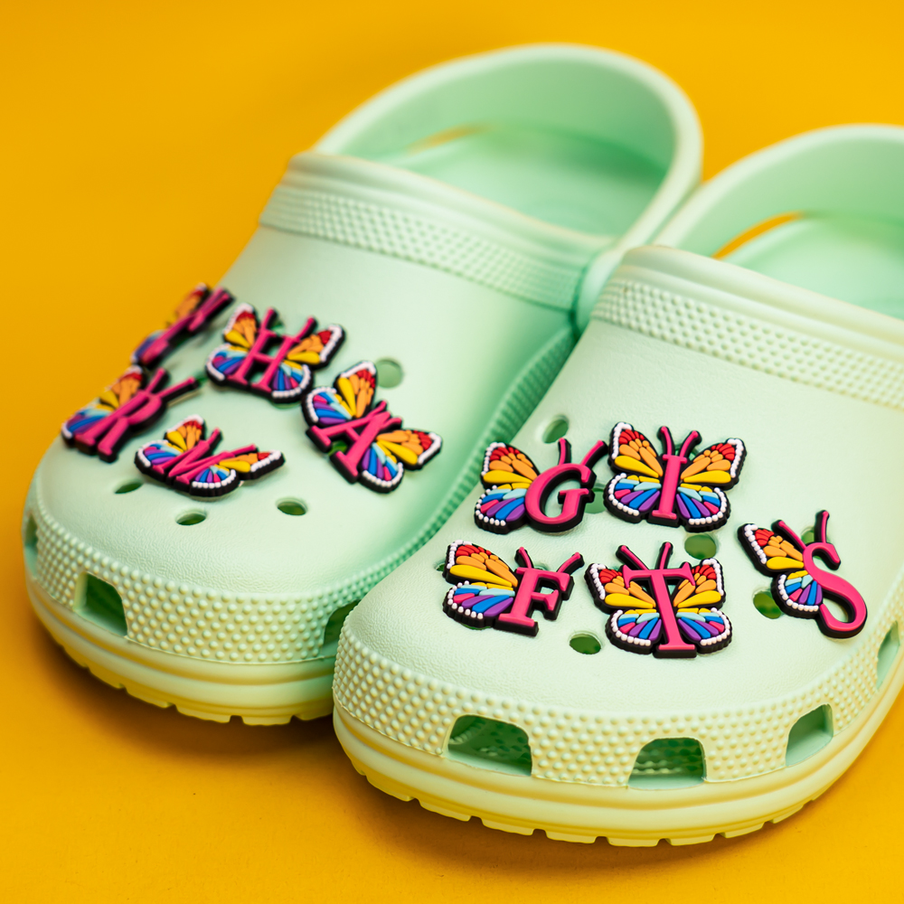 1pcs Colourful butterfly Shoe  - Gardening Tools Pink recensione e prezzo