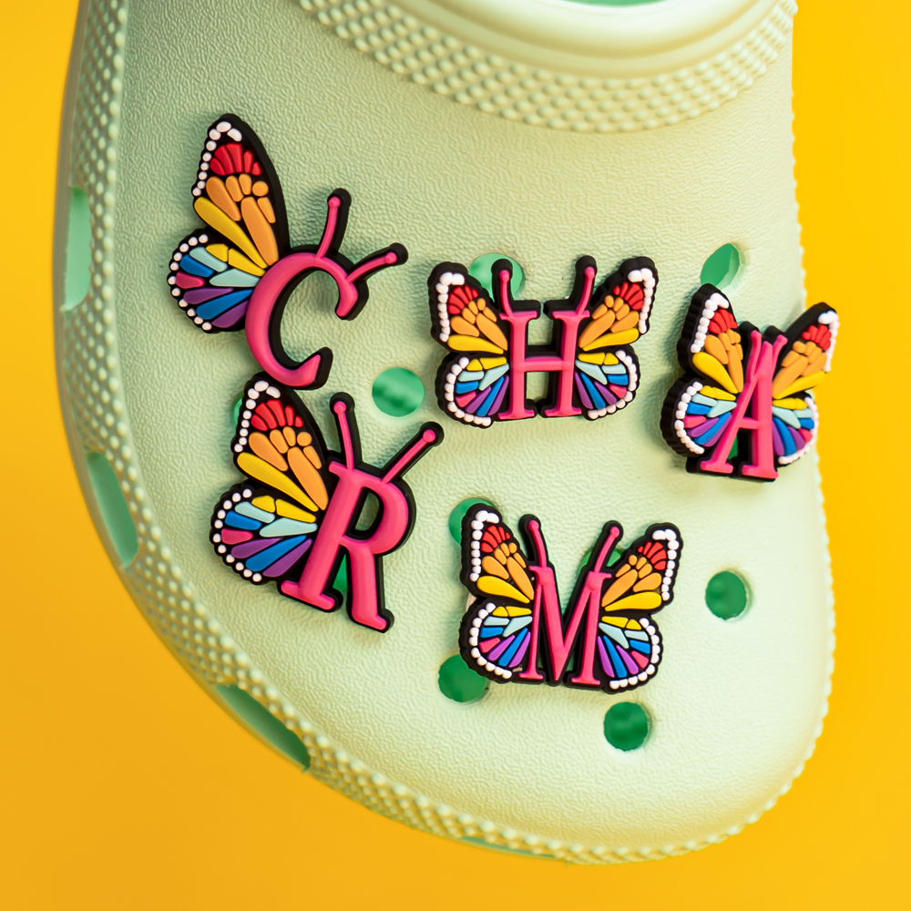 1pcs Colourful butterfly Shoe  - Gardening Tools Pink recensione e prezzo