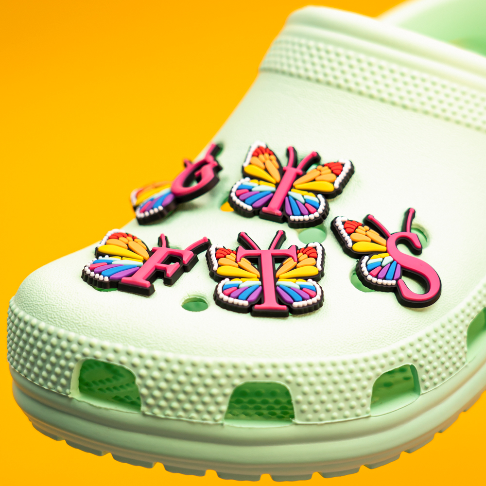 1pcs Colourful butterfly Shoe  - Gardening Tools Pink recensione e prezzo