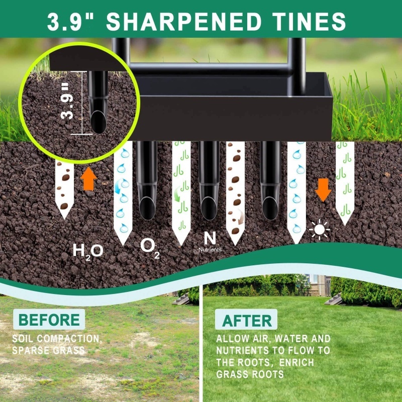 Durable Iron 3-Prong Soil Cult - Gardening Tools On Sale recensione e prezzo