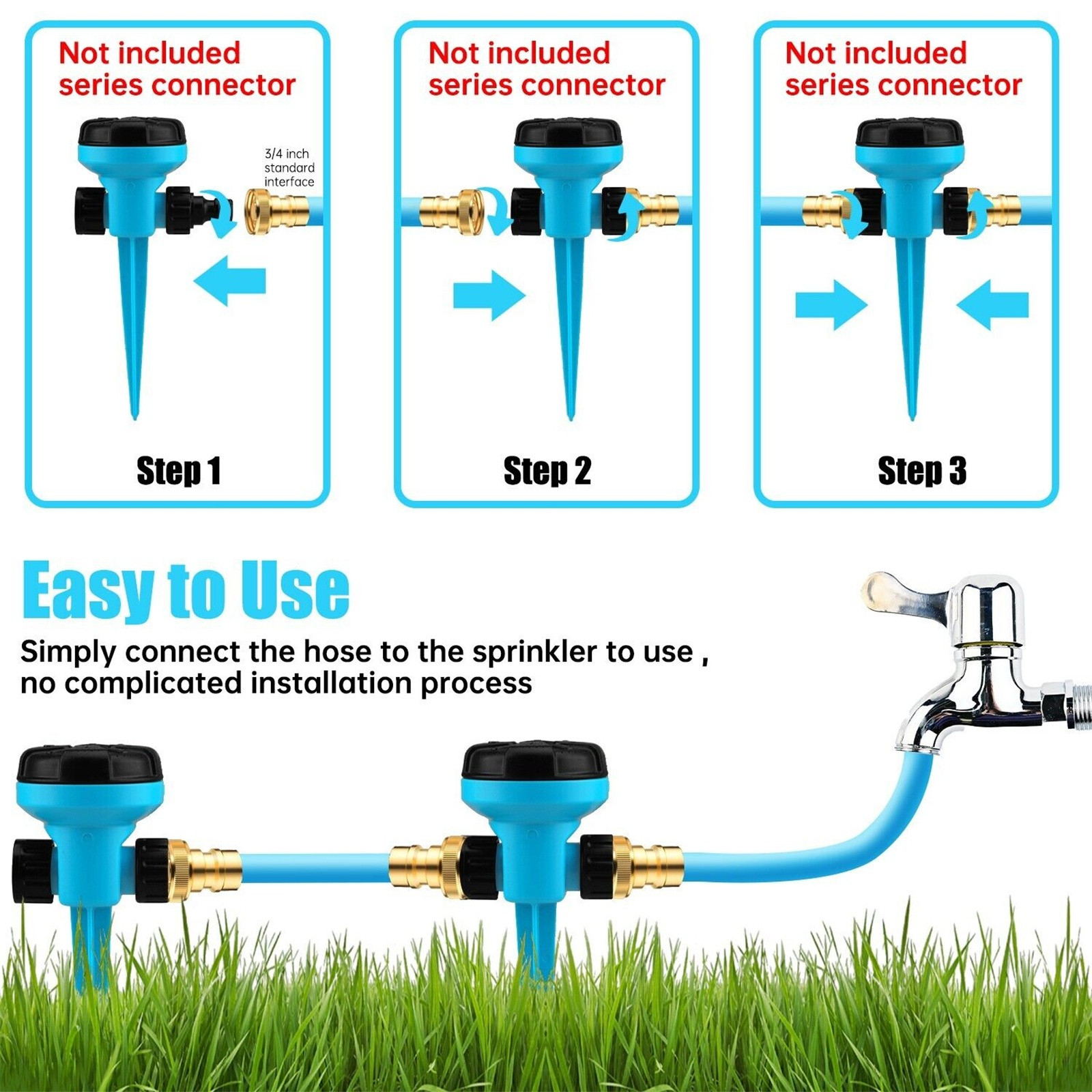 360 Degree Rotating Quick Conn - Gardening Yard Tools recensione e prezzo