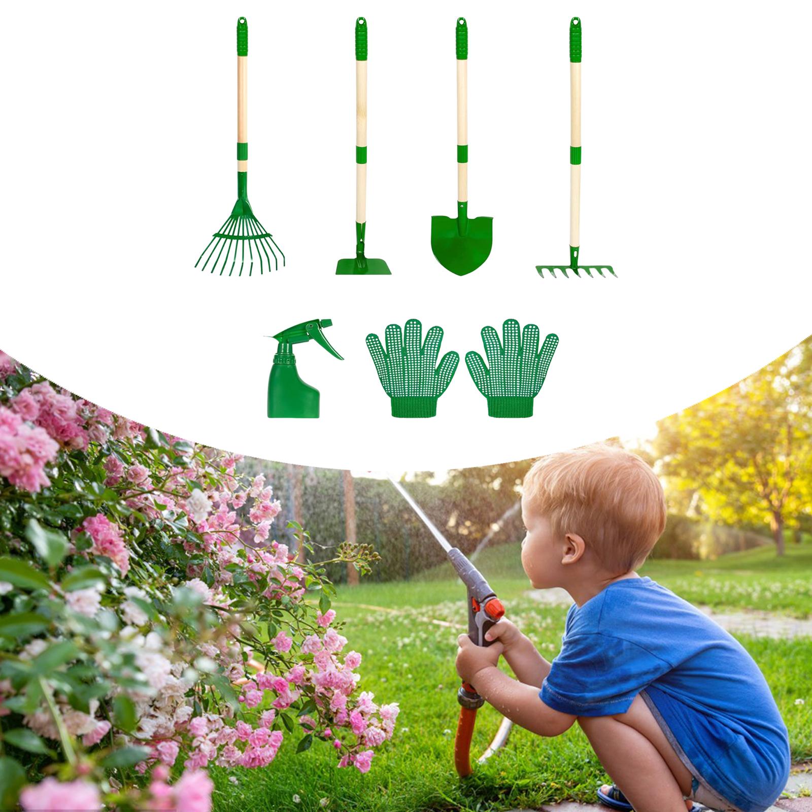 6x Kids Gardening Tools Set Ou - Gardening Tools Pink recensione e prezzo