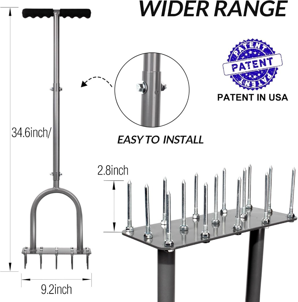 Lawn Aerator Spike Metal Manua - Gardening Yard Tools recensione e prezzo