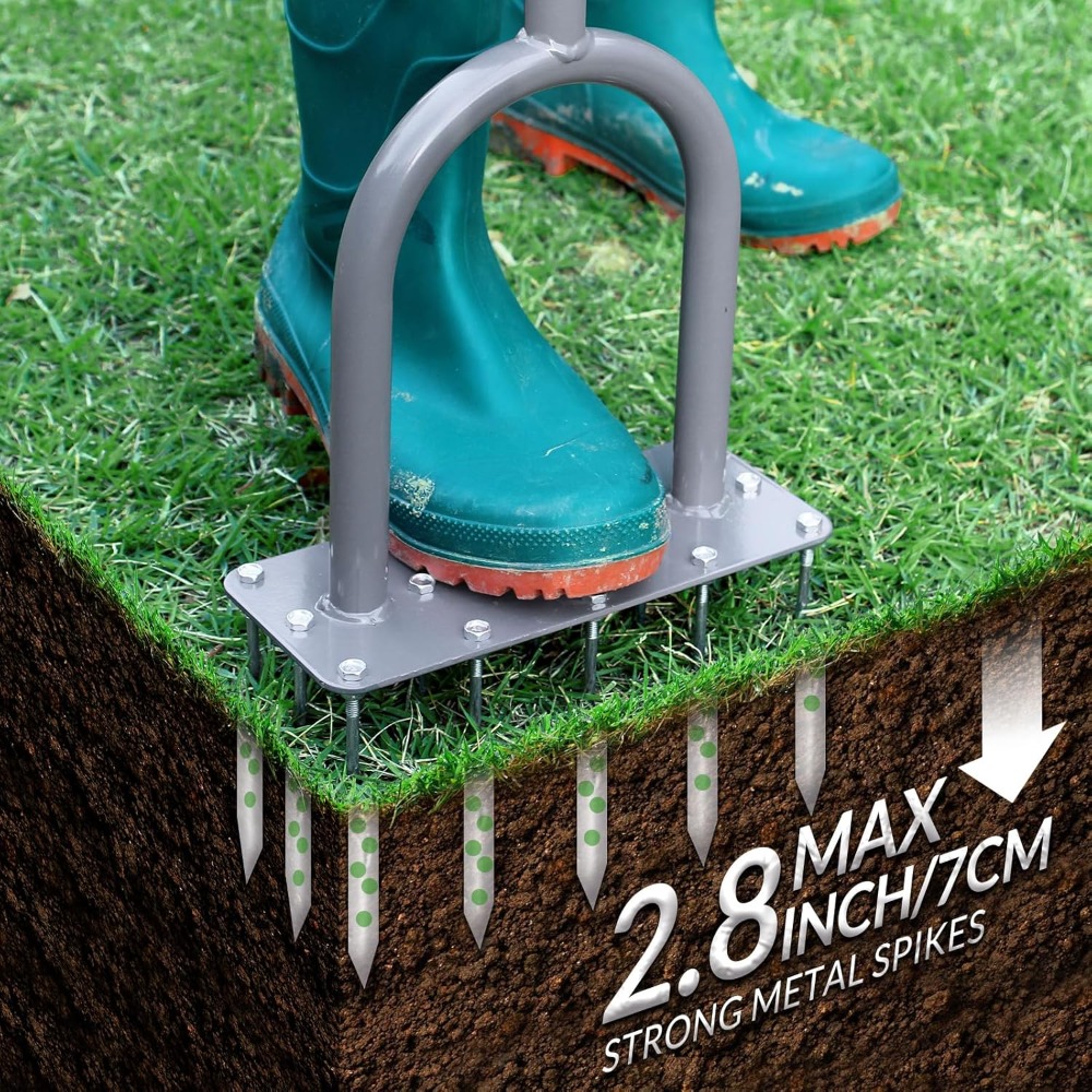 Lawn Aerator Spike Metal Manua - Gardening Yard Tools recensione e prezzo