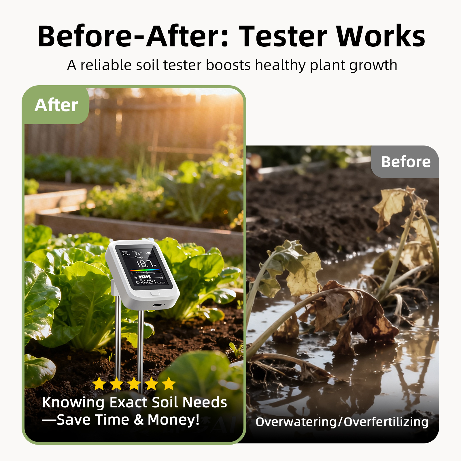 6-in-1 Soil Moisture Meter, Hy - Soil Ph Meter recensione e prezzo
