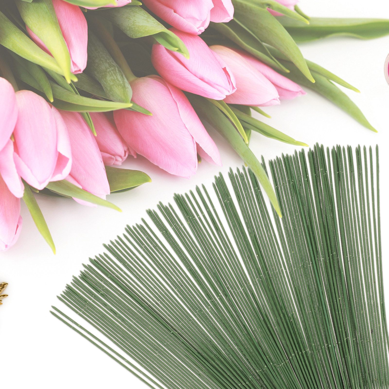 100Pcs Artificial Flower Stems - Gardening Tool Diy recensione e prezzo