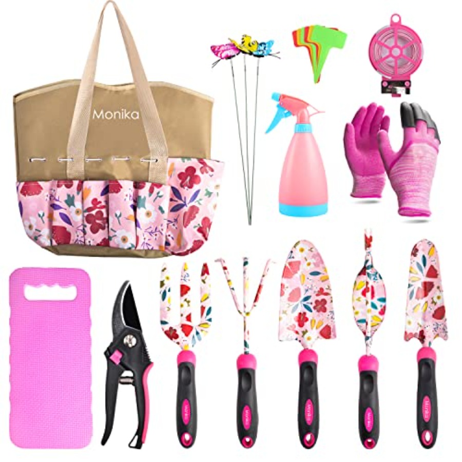 20-Piece Gardening Tool Set fo - Gardening Tools Pink recensione e prezzo