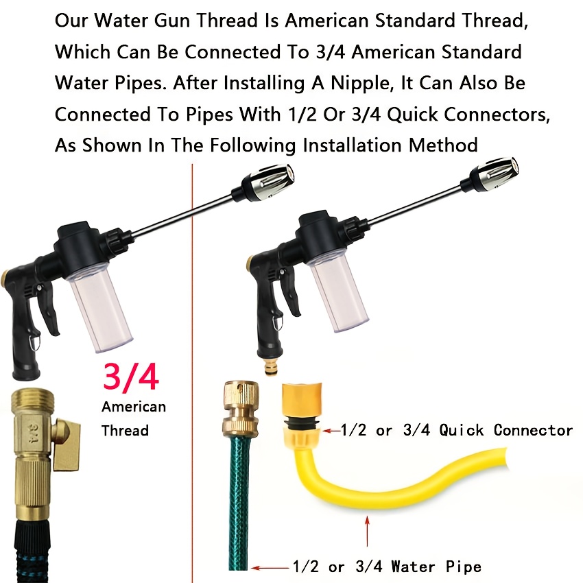 Garden Watering Gun Hose Nozzl - Gardening Tools Long recensione e prezzo