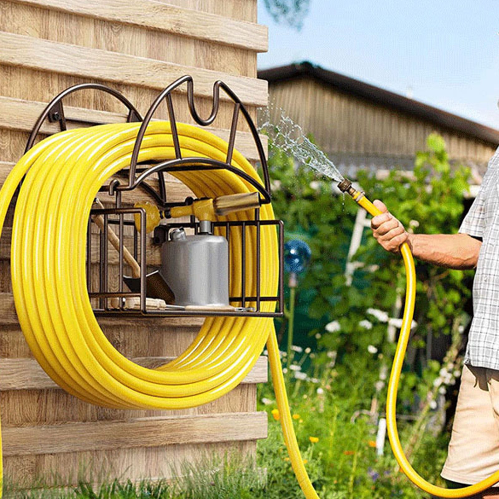 Wall Mount Garden Hose Holder  - Gardening Yard Tools recensione e prezzo
