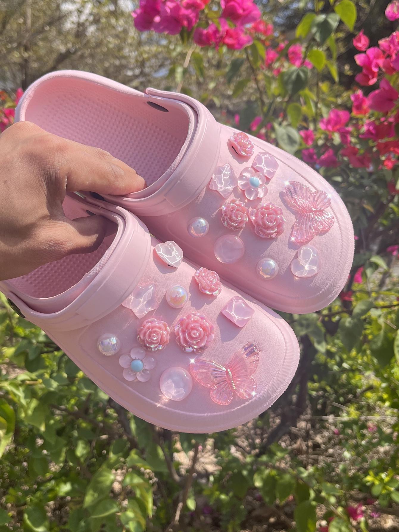 22 pcsbeach shoes Shoe Flower  - Gardening Tools Pink recensione e prezzo